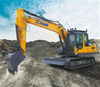 Maquinaria de movimiento de tierras XE150E Excavadora de orugas de 15 toneladas