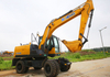 Escavadeira de rodas hidr&aacute;ulica XE150WB de 15 toneladas para venda