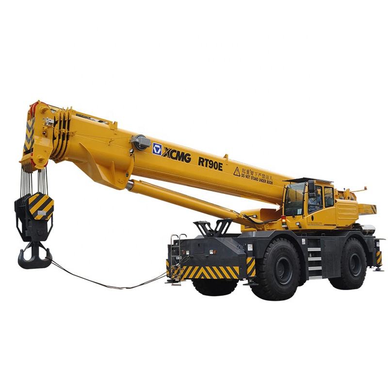 Guindaste trator para terrenos acidentados Rt90e 90 toneladas
