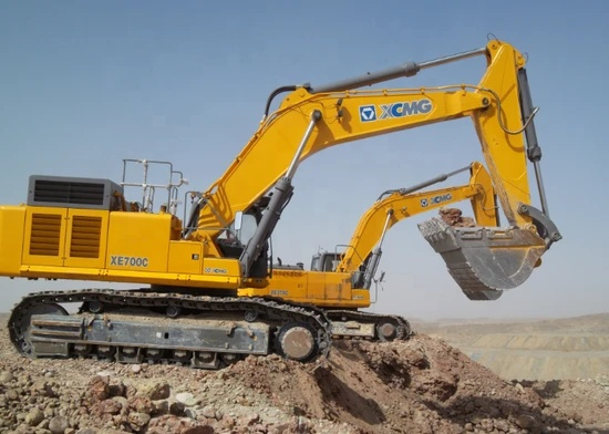 Xe700c 70 tonnes grande pelle mini&egrave;re sur chenilles hydraulique &agrave; vendre