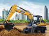 Escavadeira de rodas hidr&aacute;ulica XE150WB de 15 toneladas para venda