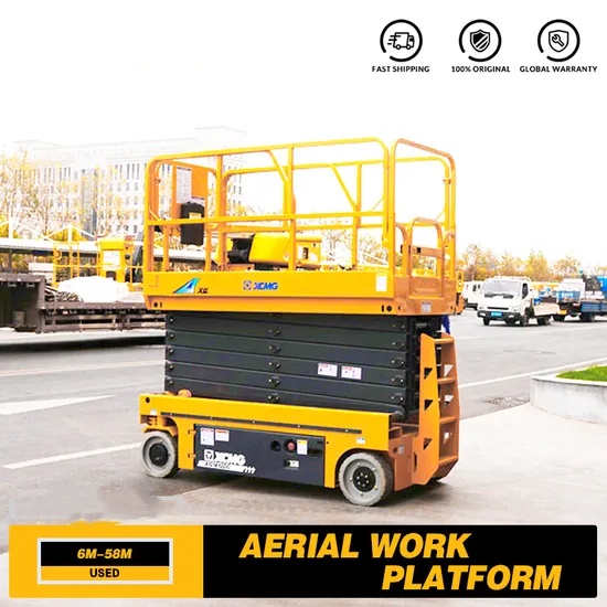  Xg1612DC 16m el&eacute;trica hidr&aacute;ulica autopropelida mesa elevat&oacute;ria tipo tesoura 
