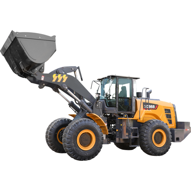 Chargeuse sur pneus robuste de taille moyenne XC968, godet standard de 3,5 m&sup3;, charge nominale de 6,5 tonnes, moteur turbocompress&eacute; de 178 kW