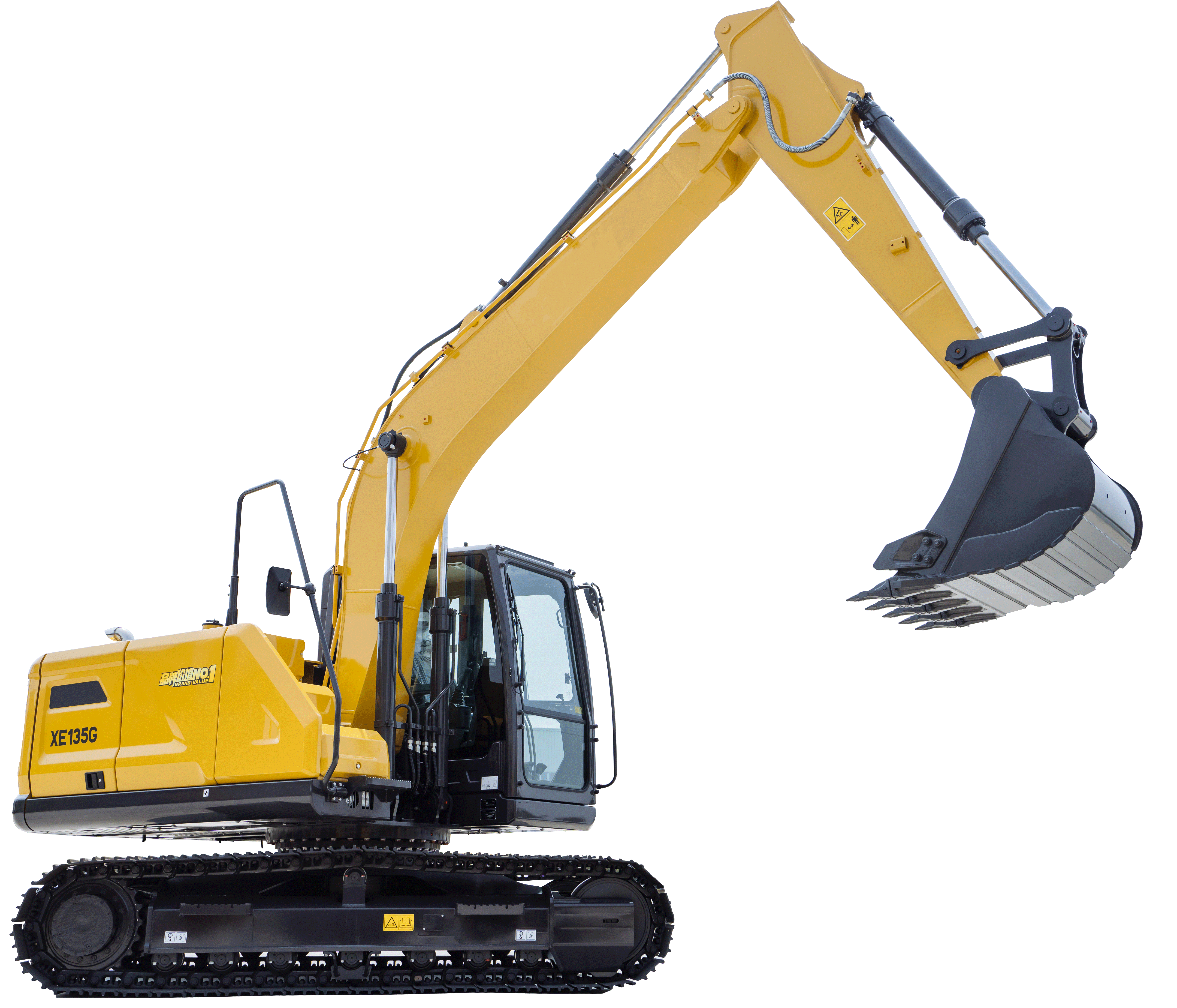 XE135G حفارة مجنزرة متوسطة الحجم سعة 13500 كجم سعة 0.61 متر مكعب موفرة للطاقة